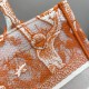 Tote Ruyi Embroidery Hollow Series, Small Size: 26*8*22cm  