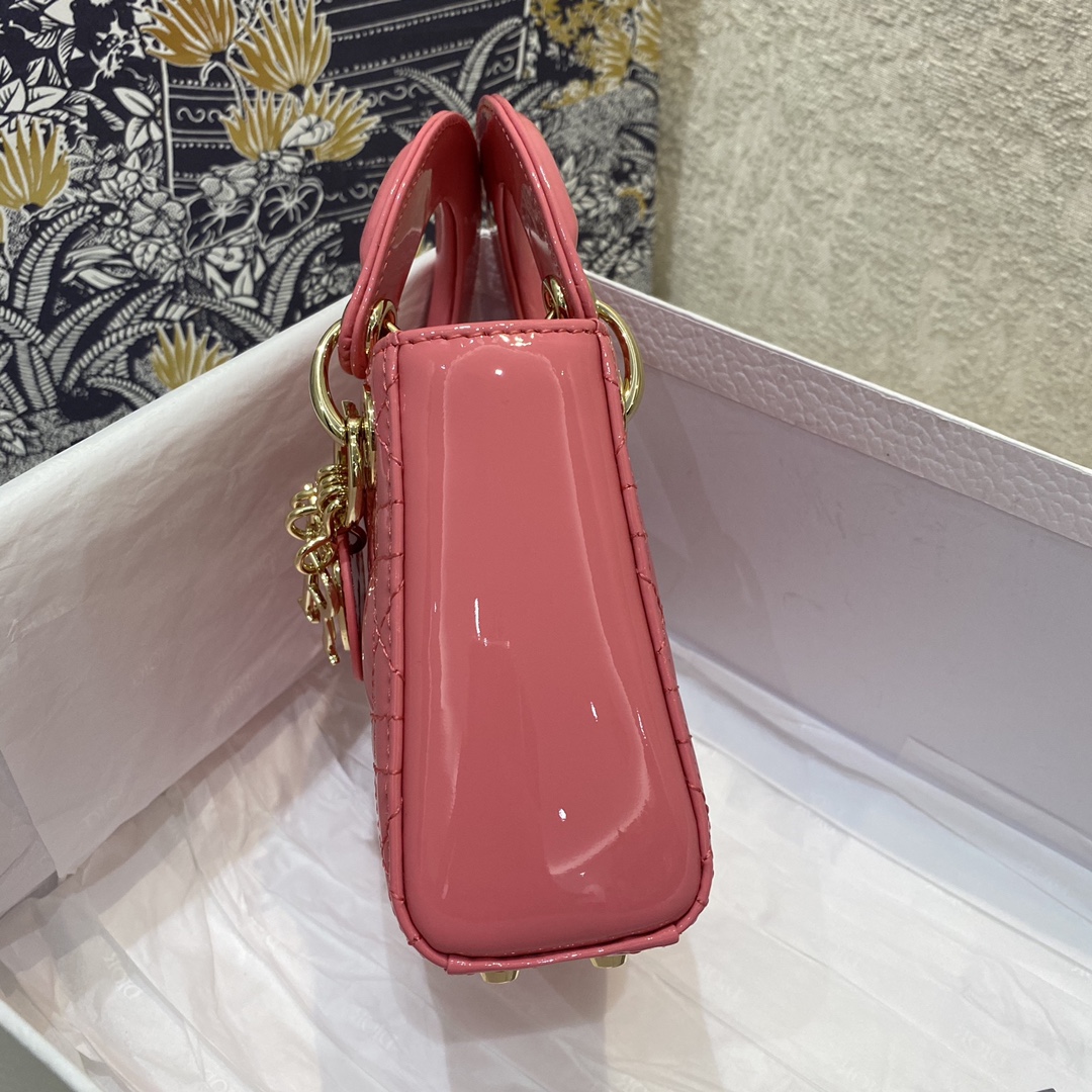 Lady Micro Patent Leather Series, Size: 12*10*5cm  