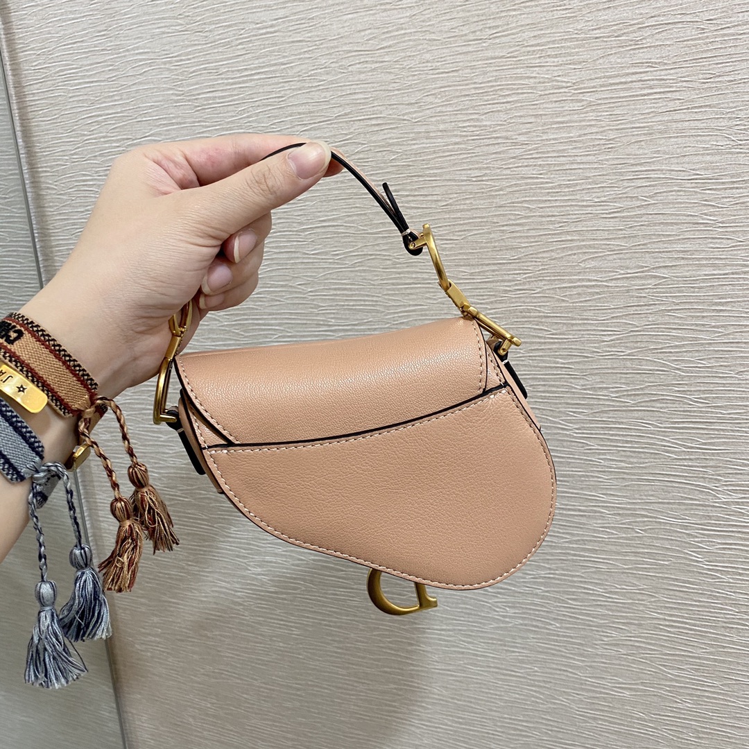 Saddle Bag Micro Series, Goat Leather, Size: 12*7.5*5cm  