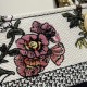 Lady's Autumn-Winter Embroidered Series, Three Grid Sizes, Romantic Floral Pattern, Size: 17*7*15cm