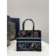 Small Size Tote Spring-Summer Series, Exquisite Floral Embroidery, Size: 26*8*22cm