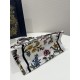 Small Size Tote Spring-Summer Series, Exquisite Floral Embroidery, Size: 26*8*22cm