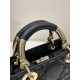 Black, LADY95-22 Mini Series, Lamb Leather, Size: 19*8*13cm  