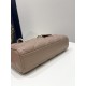 Taupe Pink Small Size, D-joy Series, Bag with Two Shoulder Straps, Sheepskin, Size: 22*6*12cm  