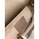 Taupe Pink Small Size, D-joy Series, Bag with Two Shoulder Straps, Sheepskin, Size: 22*6*12cm  