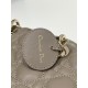 Cream Apricot Small Size, D-joy Series, Bag with Two Shoulder Straps, Sheepskin, Size: 22*6*12cm  