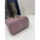 Pink Purple Small Size, D-joy Series, Bag with Two Shoulder Straps, Sheepskin, Size: 22*6*12cm  