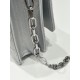 Fantasy Silver Pearl Chain Clutch, Lambskin, Size: 21*11*5cm  