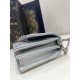 Fantasy Silver Pearl Chain Clutch, Lambskin, Size: 21*11*5cm  