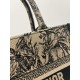 Small Size Apricot, Tote Spring-Summer Series, Jungle Tiger Pattern, Size: 26*8*22cm  