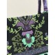 Large Size, Tote Spring-Summer Series, Romantic Floral Embroidery Pattern, Size: 42*18*35cm  