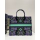 Large Size, Tote Spring-Summer Series, Romantic Floral Embroidery Pattern, Size: 42*18*35cm  