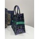 Medium Size, Tote Spring-Summer Series, Romantic Floral Embroidery Pattern, Size: 36*18*28cm  