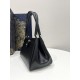 Medium Size Black, Key Handbag Series, Smooth Calfskin, Size: 26*13*16cm  