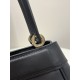 Small Size Black, Key Handbag Series, Calfskin, Size: 22*12*12cm  