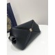 Small Size Black, Key Handbag Series, Calfskin, Size: 22*12*12cm  