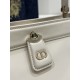 Small Size Cream Apricot, Key Handbag Series, Calfskin, Size: 22*12*12cm  