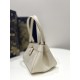 Small Size Cream Apricot, Key Handbag Series, Calfskin, Size: 22*12*12cm  