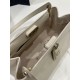 Small Size Cream Apricot, Key Handbag Series, Calfskin, Size: 22*12*12cm  