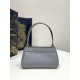 Small Size Dreamy Grey, Key Handbag Series, Calfskin, Size: 22*12*12cm  