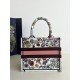 Small Size, Tote Spring-Summer Series, Classic Romantic Floral Embroidery Pattern, Size: 26*8*22cm  