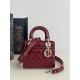 Four-grid Cherry Red, Lady Four-grid Lacquered Leather with Alphabet Shoulder Strap, 6 Alphabet Characters Included, Size: 20*8*17cm  