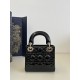 Three-grid Classic Lady Princess Bag in Lacquered Leather, Size: 17*7*15cm