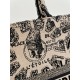 Large Grey Tote from Spring/Summer Collection with Romantic Paris Map Pattern, 42*18*35cm