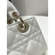 Mini D-Joy Micro Series, Bag with Two Shoulder Straps, Classic Diamond Design, Sheepskin, Size: 16*5*9cm