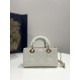 Mini D-Joy Micro Series, Bag with Two Shoulder Straps, Classic Diamond Design, Sheepskin, Size: 16*5*9cm