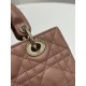 Mini D-Joy Micro Series, Bag with Two Shoulder Straps, Classic Diamond Design, Sheepskin, Size: 16*5*9cm