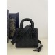 Four-Grid Mist Black LADY Series, Cowhide, Size: 20*8*17cm