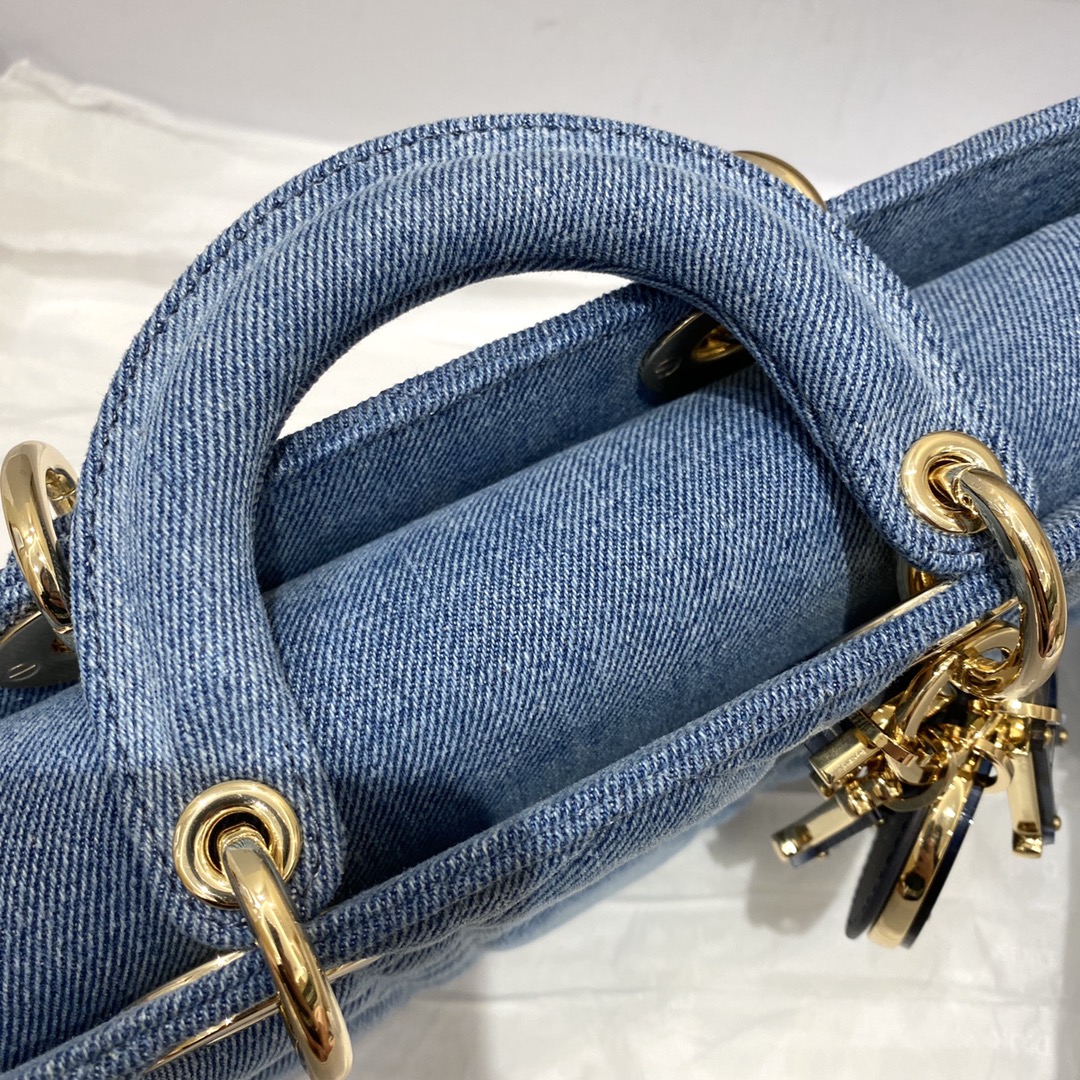 D-joy Series, Bag Comes with Two Shoulder Straps, Denim, Size: 26*6*14cm 