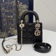 Classic Lady Dior, Three-Compartment, Sheepskin, Size: 17*7*15cm 