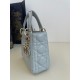 Classic Lady Dior, Three-Compartment, Sheepskin, Size: 17*7*15cm 