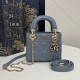 Classic Lady Dior, Three-Compartment, Sheepskin, Size: 17*7*15cm 