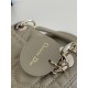 Classic Lady Dior, Three-Compartment, Sheepskin, Size: 17*7*15cm 