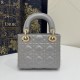 Classic Lady Dior, Three-Compartment, Sheepskin, Size: 17*7*15cm 