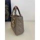 Classic Lady Dior, Three-Compartment, Sheepskin, Size: 17*7*15cm 