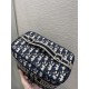 Classic Blue Canvas Makeup Bag, Size: 25*19.5*14  