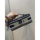 Classic Blue Canvas Makeup Bag, Size: 25*19.5*14  