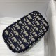 Classic Blue Canvas Makeup Bag, Size: 18*10*14 