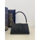 Trapezoidal Evening Handbag, Small Cowhide, Size: 26*9*14.5cm