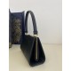 Trapezoidal Evening Handbag, Small Cowhide, Size: 26*9*14.5cm