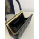 Trapezoid Evening Bag, Calfskin, Size: 26*9*14.5cm