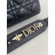 Lady Dior Four-Compartment Series, Letter Shoulder Strap, 6 Letters Included, Sheepskin, Size: 20*8*17cm