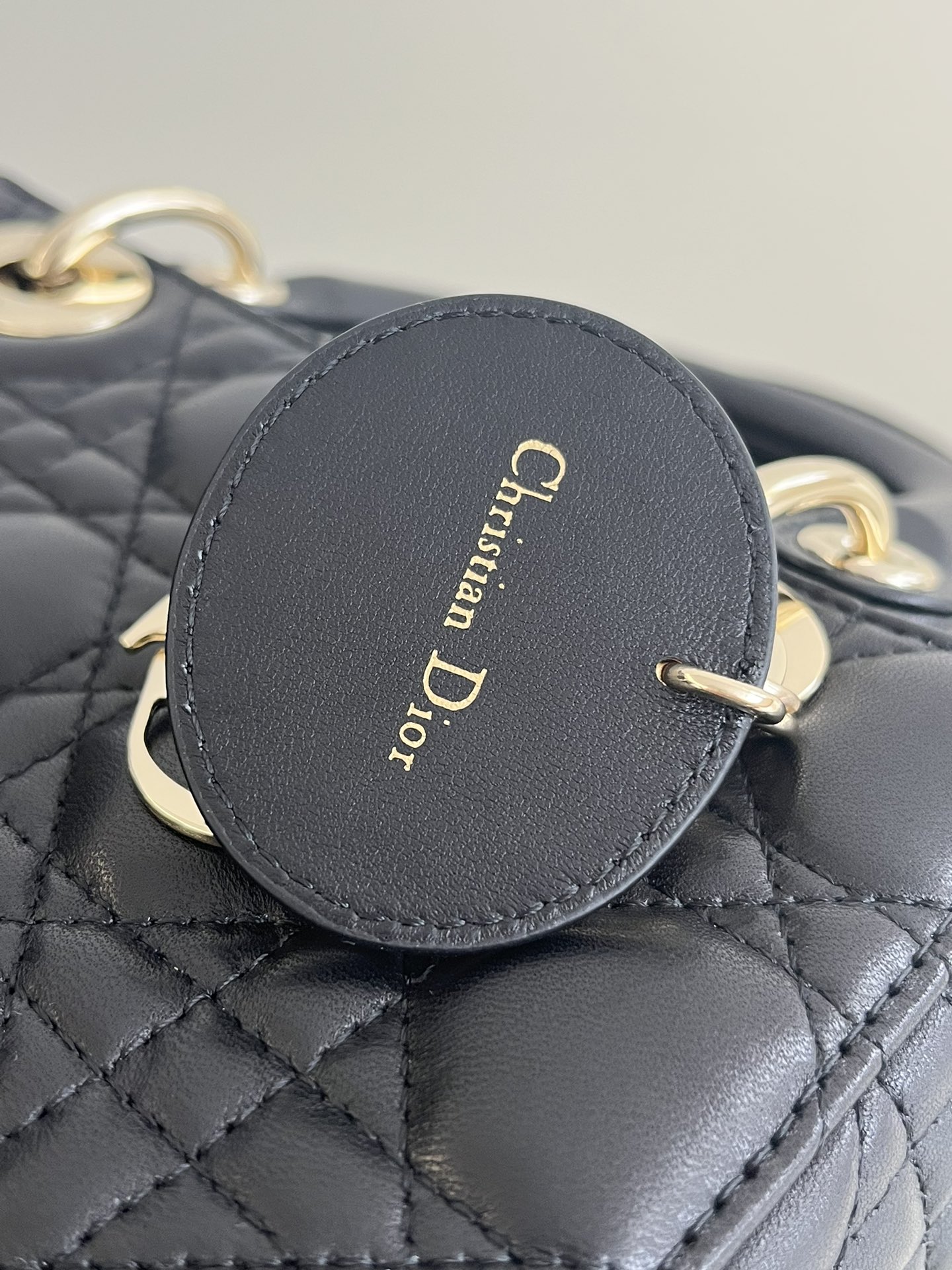 Lady Dior Four-Compartment Series, Letter Shoulder Strap, 6 Letters Included, Sheepskin, Size: 20*8*17cm