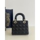 Lady Dior Four-Compartment Series, Letter Shoulder Strap, 6 Letters Included, Sheepskin, Size: 20*8*17cm