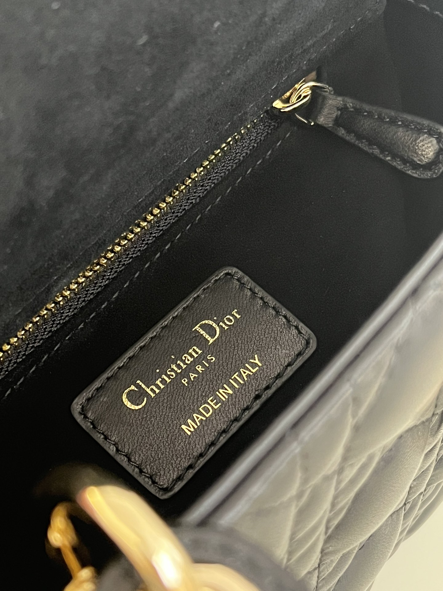 Lady Dior Four-Compartment Series, Letter Shoulder Strap, 6 Letters Included, Sheepskin, Size: 20*8*17cm