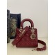 Lady Dior Four-Compartment Series, Letter Shoulder Strap, 6 Letters Included, Sheepskin, Size: 20*8*17cm